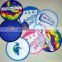 Wholesale advertising promotional soft foldable nylon frisbee fan