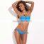 Wholesale! RELLECIGA Jungle Jewel Fashion Bandeau Bikini Swimwear - Classic Solid Aqua Blue with 1/2 Mild Push-up Cup