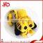 2015 New design stuffed yellow excavator toy , plush toy excavator