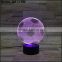 custom made 3D Illusion Lamp Acrylic LED Night Light world cup football shaped sensor night light for kids
