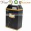 Black Color Six Bottle Wine Packaging Box Corrugated Paper Wine Handles Box