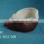 2016 multicapacity ceramic flower pot, flower planter, conch shape , white