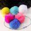 Dye Fur Pompoms / Real Rex Rabbit Fur Pom Pom Wholesale / Fur Pom Keychain