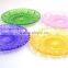 colorful round glass plate elegant glass dinner set                        
                                                Quality Choice