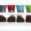 6 Colors Glass spice jar set round glass spice grinder