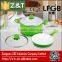 Aluminum 6pcs Fry pan and Casserole ceramic cookware