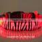 Dongguan factory direct supply top quality pet collar zebra-stripe led cheap pet collar