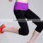 Fashion unique yoga pants models in capris pants