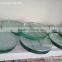 Circular Toughened glass round edges polished