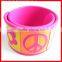 cheap pink color wide slap bracelet