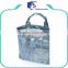 Wholesale nylon mesh tote bag with print trim