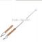 Mini wooden BBQ fork handle with hang rope