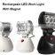 Portable LED Rechargeable Flood Light With AC/DC Car Adapter, Emergency LED Rechargeable Work Light (SR-RWM-18A,18W)Magnet Type