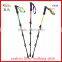 popular four sections carbon fiber telescopic trekking pole nordic walking stick