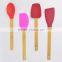 Kitchen Utensil Set,Silicone Kitchen Tools With Bamboo Handle