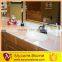 New Design Marmara white marble vanity top with vessel sink