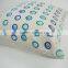 Custom plain throw sofa car decorative pillow with blue geometric print