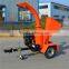 TC4 gasoline engine mini mobile wood chipper machinery
