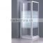 New Design 4mm Tempered Printing Glass Shower Screen Shower Door With White Aluminum Alloy Frame