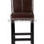 2015 high back and electroplated Frame PU leather dining chair HC-D008