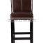 2015 High Back and Electroplated Frame PU Leather Dining Chair HC-D008
