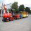 Amusement park electric trains trackless train ride classical train