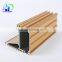 wood effect aluminium powder coatings profile aluminum extrusion profile