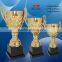 High-quality metal crafts gifts silver and gold plated high-end metal gold sport trophy cup