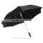 Windproof black golf umbrella for wholesale