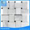 Bianco Carrara Marble Mosaic Tiles , Wide Basketweave 55x81 Black Dot