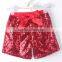 Kapu art & craft firm wholesale high quality children shiny summer kids elastic sequin shorts for 0-8 years
