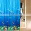 Waterproof Mouldproof Opacity Bath Shower Curtain With 12 Hooks (Ocean Submarine World Fishes)