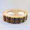 wooden candle holder