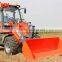 ER12 Everun Brand Mini Wheel Loader With Sweeper/ V Style Snow Blade