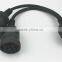 Deutsch Splitter Y Cable,OBD2 J1962 Female 16Pin to 2pcs J1939 Female 9pin
