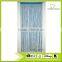 Blue string curtain with fringe