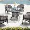 Outdoor indoor round dining table set furniture