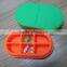 6 parts silicone pill box sale to America market