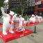 Outdoor fiberglass bear sculpture for playground