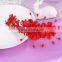 bride red wreath/head band