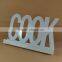 Metal cook book stand