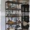 library iron bookshelf