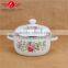 Promotional custom logo enamel cookware, wholesale enamel pot