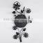 flower vintage metal wall clock GZH110 home accessories