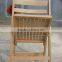 factory directly natural beech slat wooden elderly folding chair