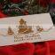 wooden Christmas greeting card
