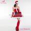 OEM Service Red off Shoulder Christmas Eve Cosplay Costume for Women
