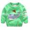 Hot new design appliqued shark pattern pullover baby sweaters custom