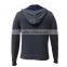 Denim-like Cotton Sweater Hoodie Cable Knit Mens Sweater