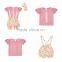 2017 Newest Cotton Baby Clothes Flutter Sleeve Top Suspender Shorts Girls Outfit